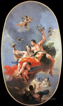 ジョバンニ・バティスタ・ティエポロ Painting - ゼファーとフローラ・ジョヴァンニ・バッティスタ・ティエポロの勝利